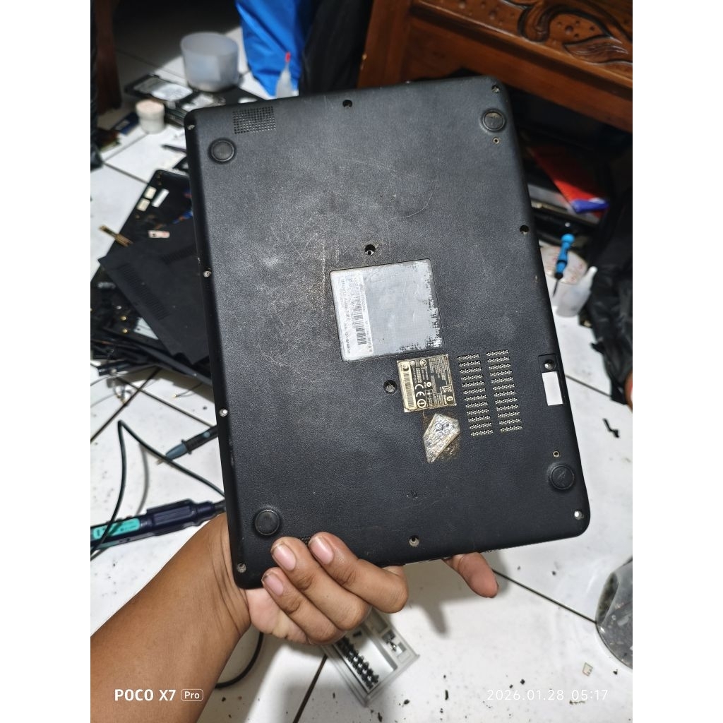 casing mesin bawah notebook acer v5 132 ori