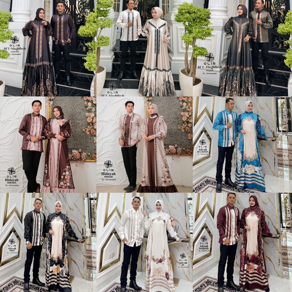 SARIMBIT AURAKAY GAMIS ORI BY OLIN SISTER BRAND AURAKAY SYAR’I stok ready dan po 7323 7395 7839