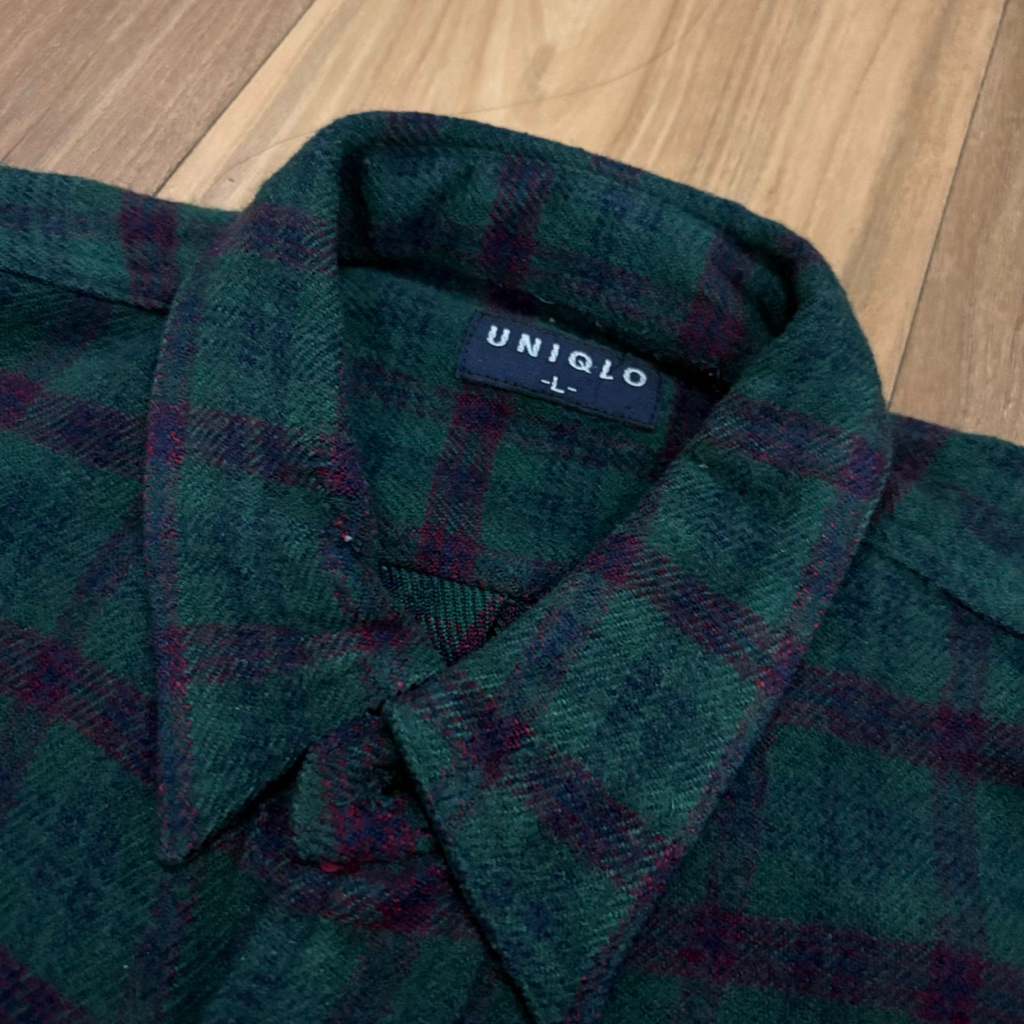 Kemeja Flanel Uniqlo Second