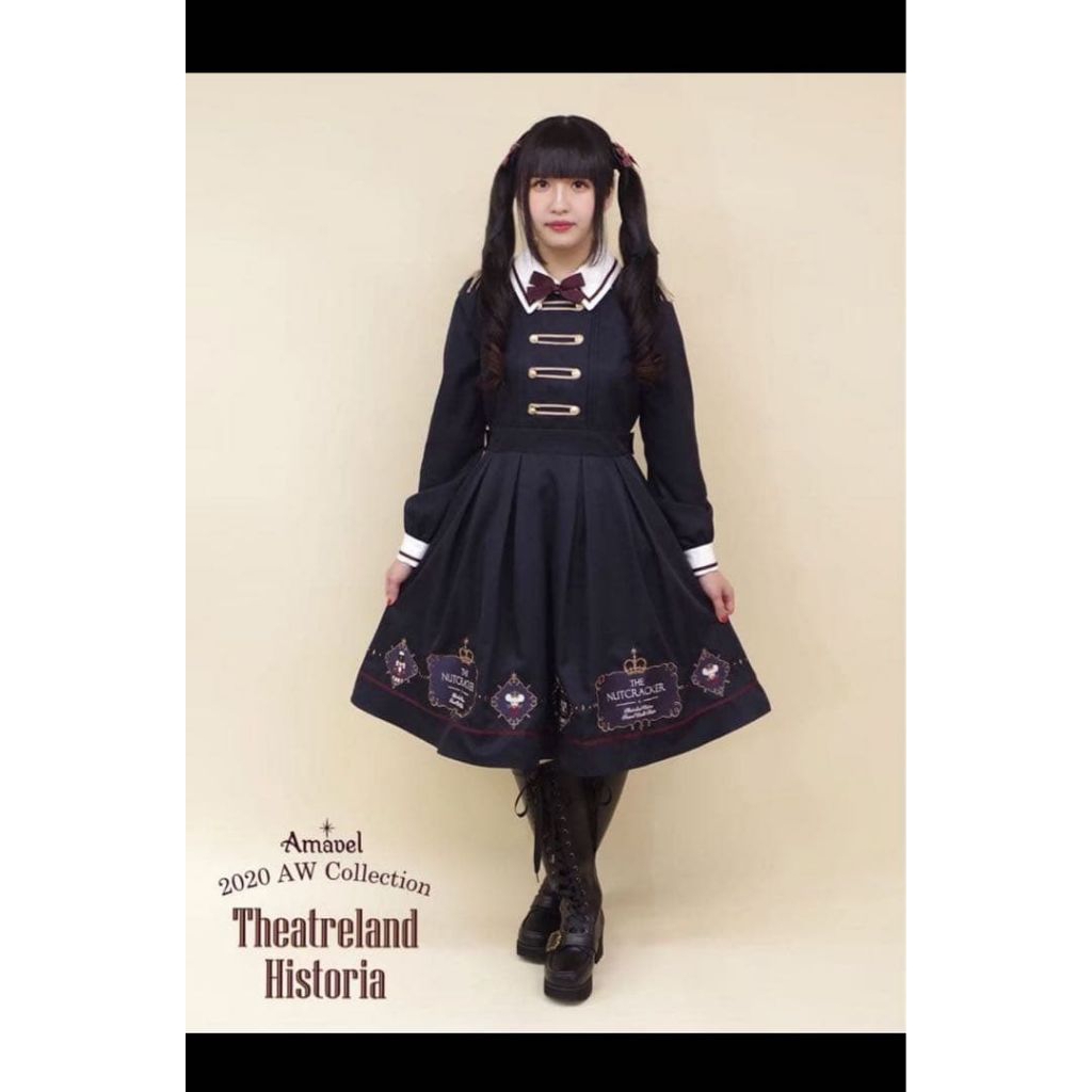 Amavel Kawaii Dress Nutcracker Navy