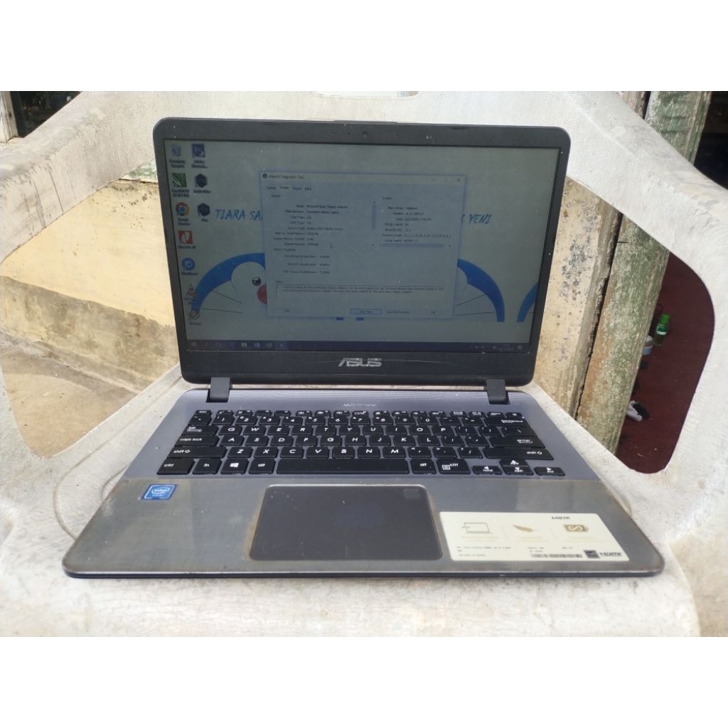 Laptop Asus A407M atau X407MA Processor intel Celeron N4000