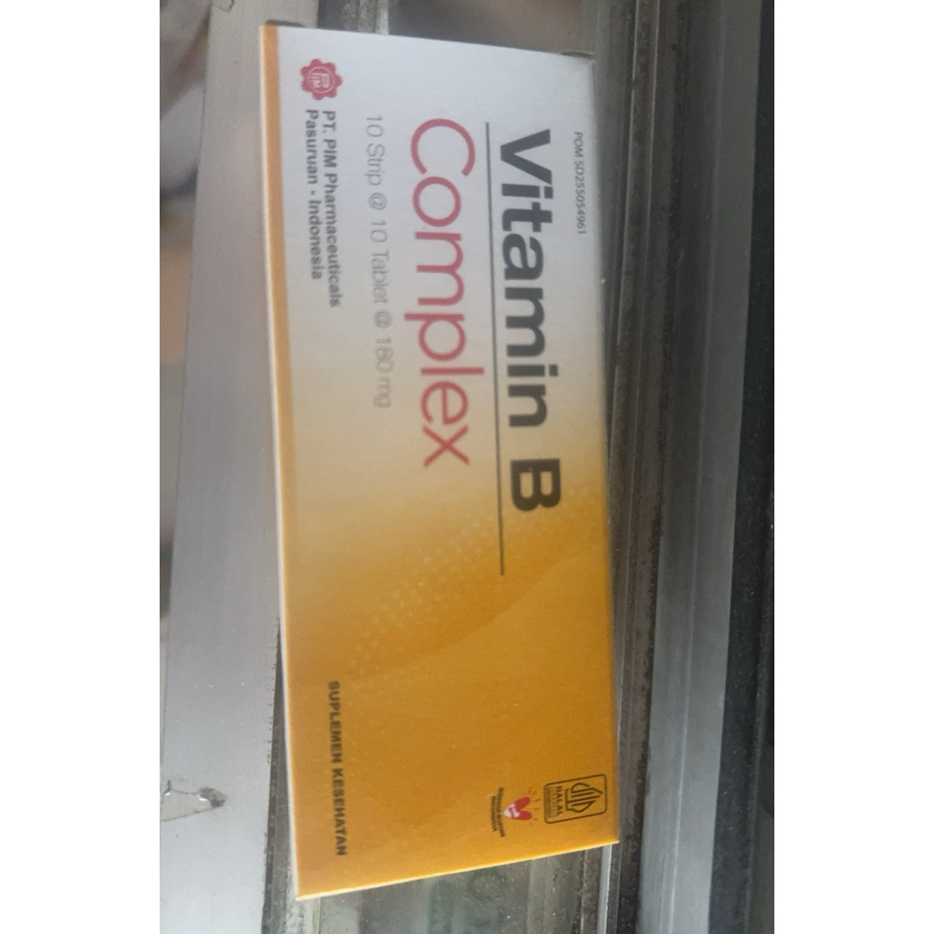 Vitamin b complex pim isi 100 kaplet