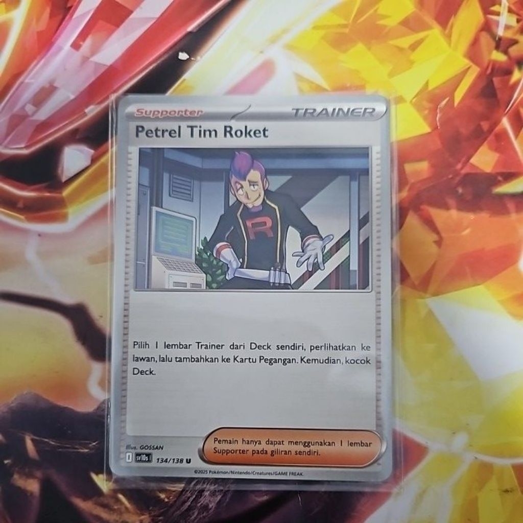kartu pokemon tcg indonesia kehadiran juara sv10s petrel tim roket 134 u