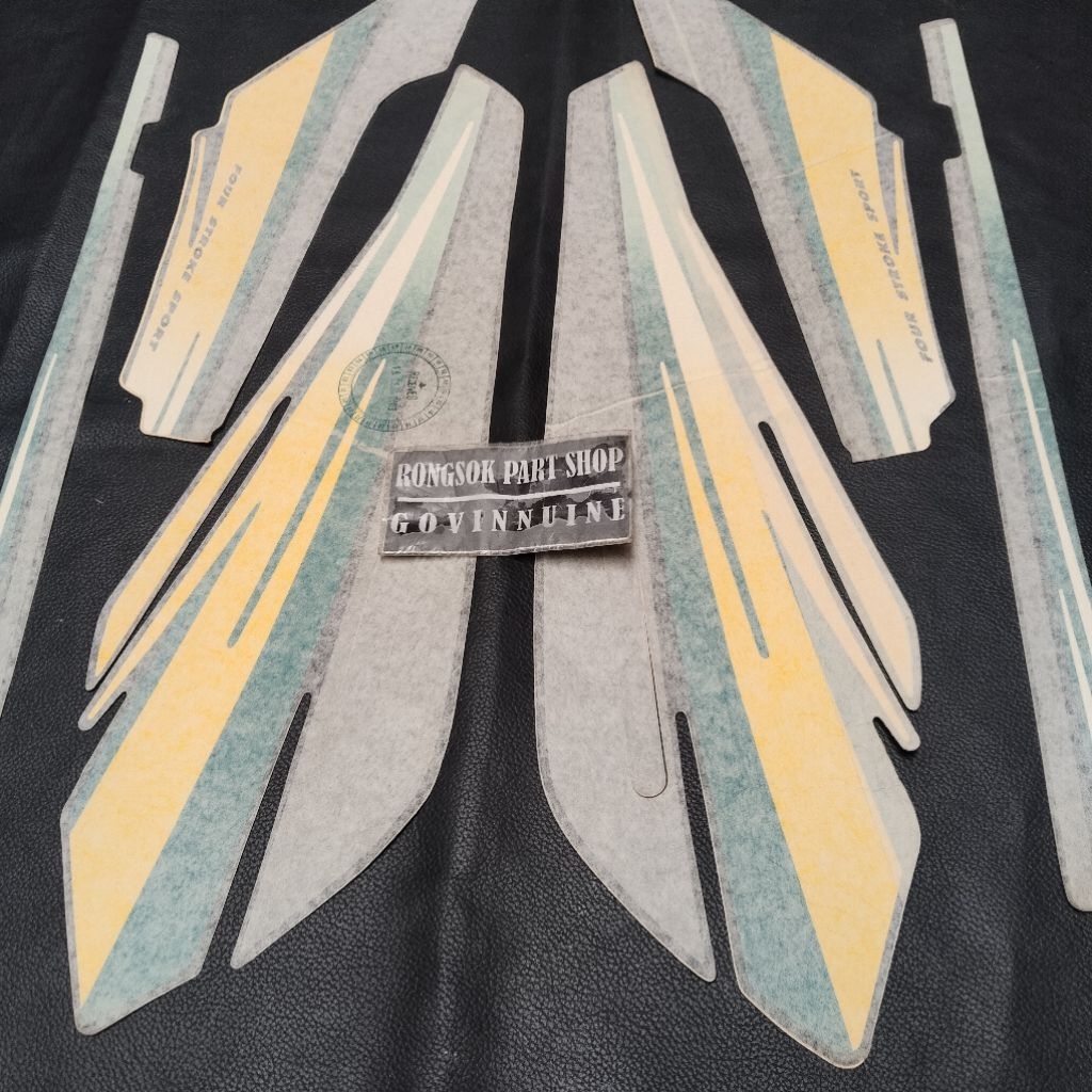 striping stiker sticker glpro gl pro kuning hijau 94 95 96 ori asli nos