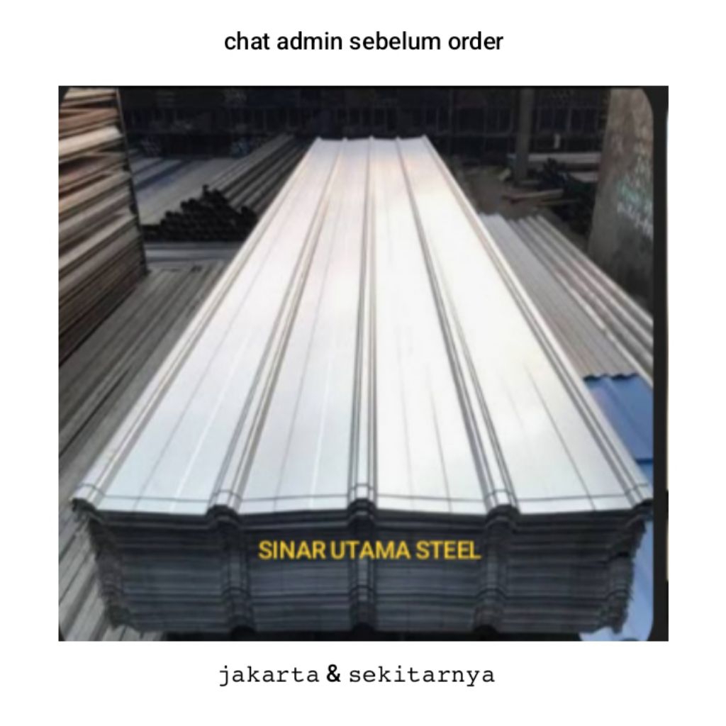 spandek atap 0,35mm / Spandeck atap zincalume 0,35 mm 3 meter 4meter 5meter 6meter