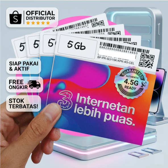 kartu perdana three siap pakai
