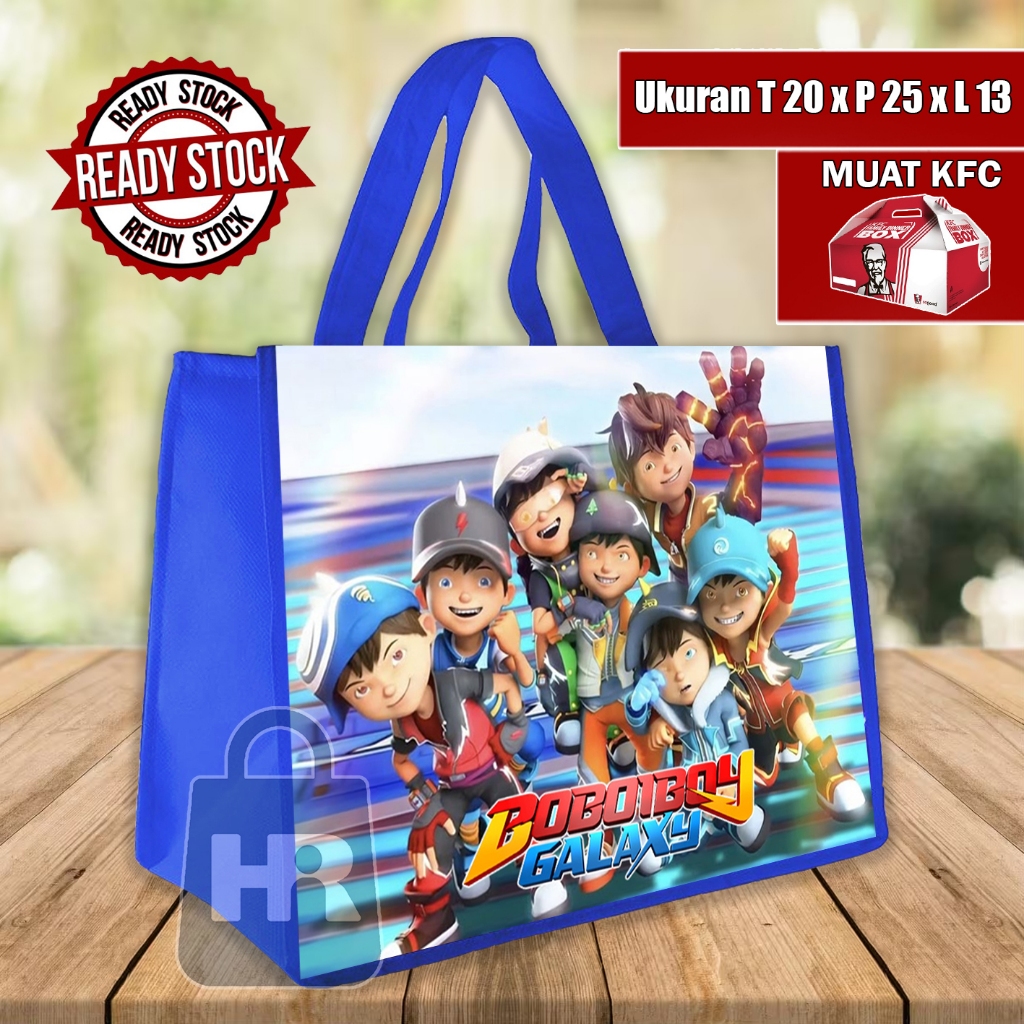 READY STOK TAS ULANG TAHUN / TAS ULTAH BOBOIBOY / TAS ULTAH UKURAN KFC / TAS ULTAH TERLARIS / TAS SO