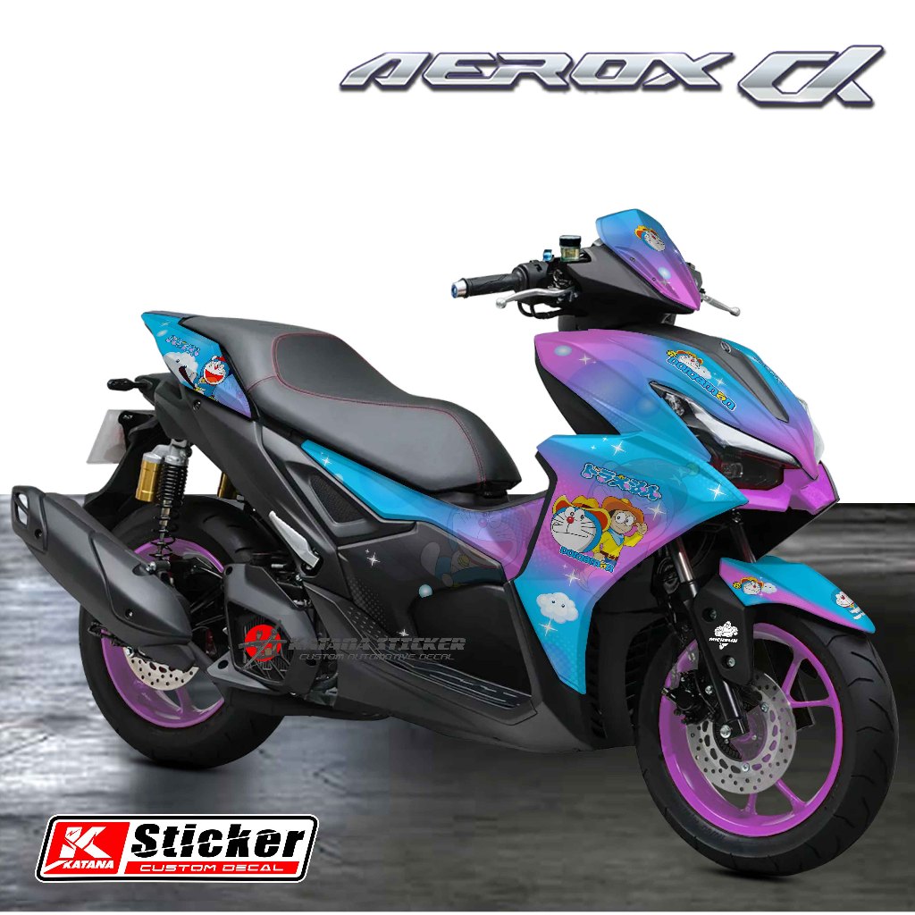Terbaru COD Sticker Yamaha Aerox Alpha Turbo Full Body Sticker Decal Full Body Aerox Alpha Motif Dor