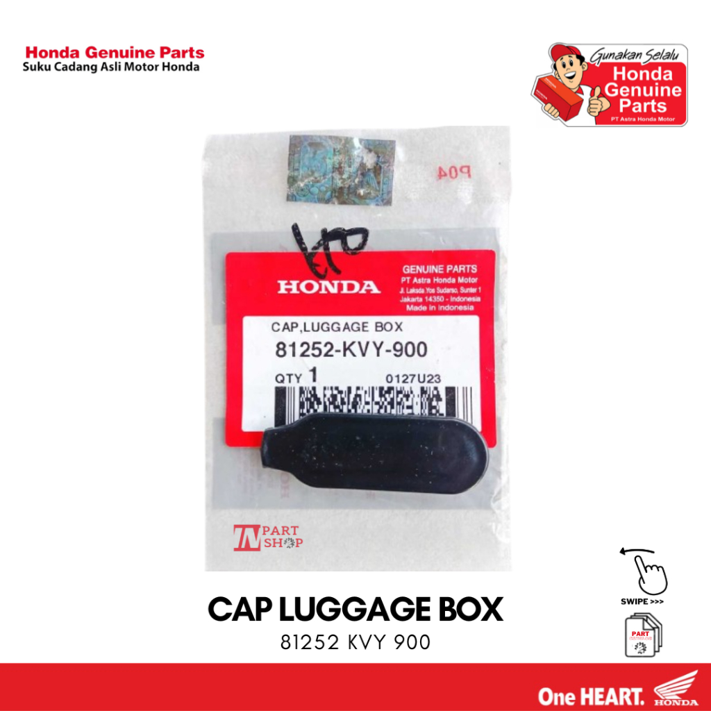 Cover Tutup Penyetel Karbu (Cap Luggage Box) - BeAT Karbu / 81252-KVY-900