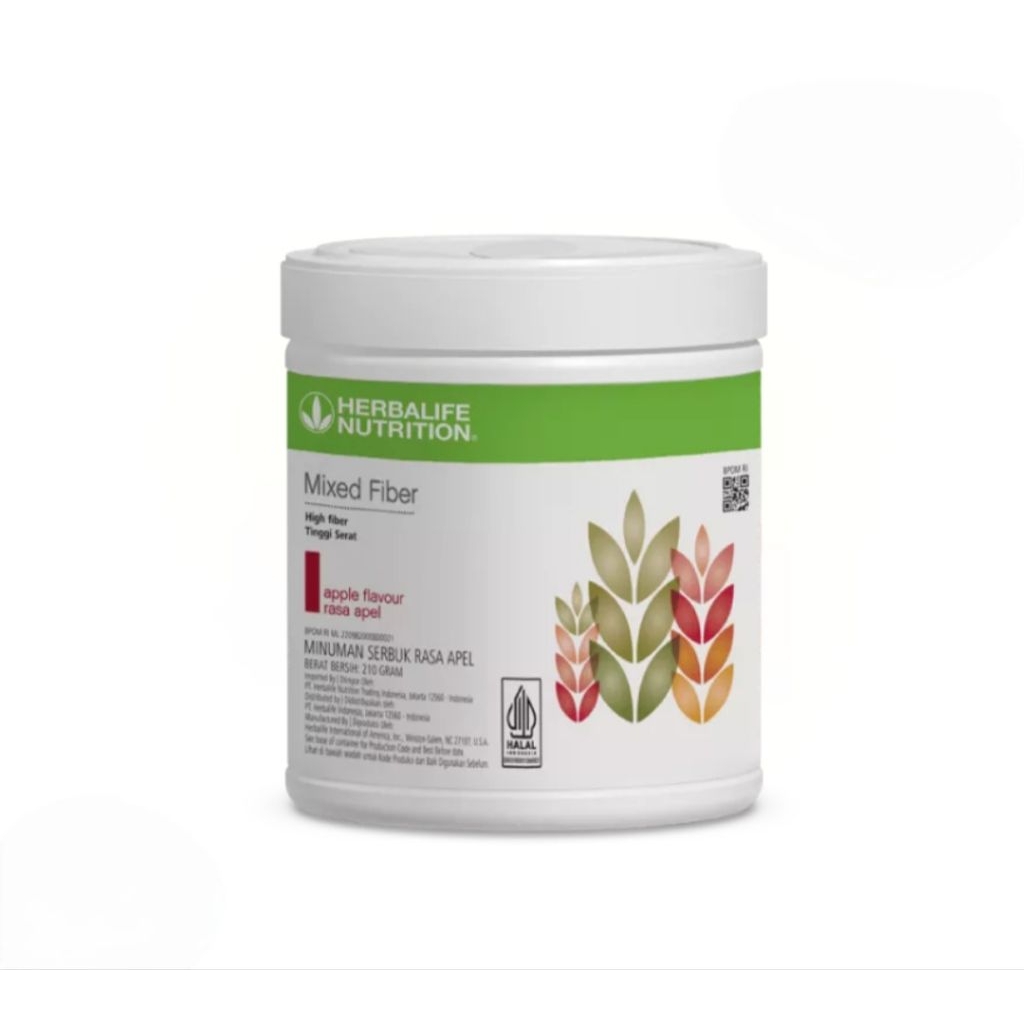 HERBALIFE Potong Bardcode 01.04.27 Mixed Fiber Apple Flavour Minuman Serbuk Rasa Apel 210gr Herbalif