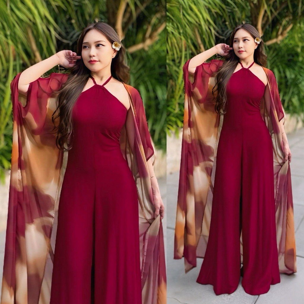 MONETE Monaco Set / Set Outer / Jumpsuit Outer / Baju pantai / Set pantai