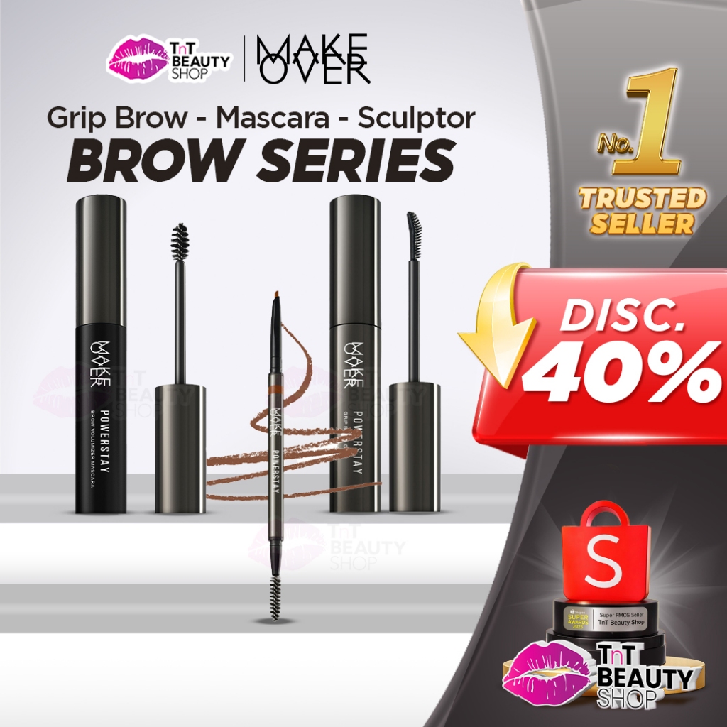 MAKE OVER Brow Lamination SERIES | Grip Brow Gel-Volumizer Mascara-Brow Sculptor | TnT Beauty Shop