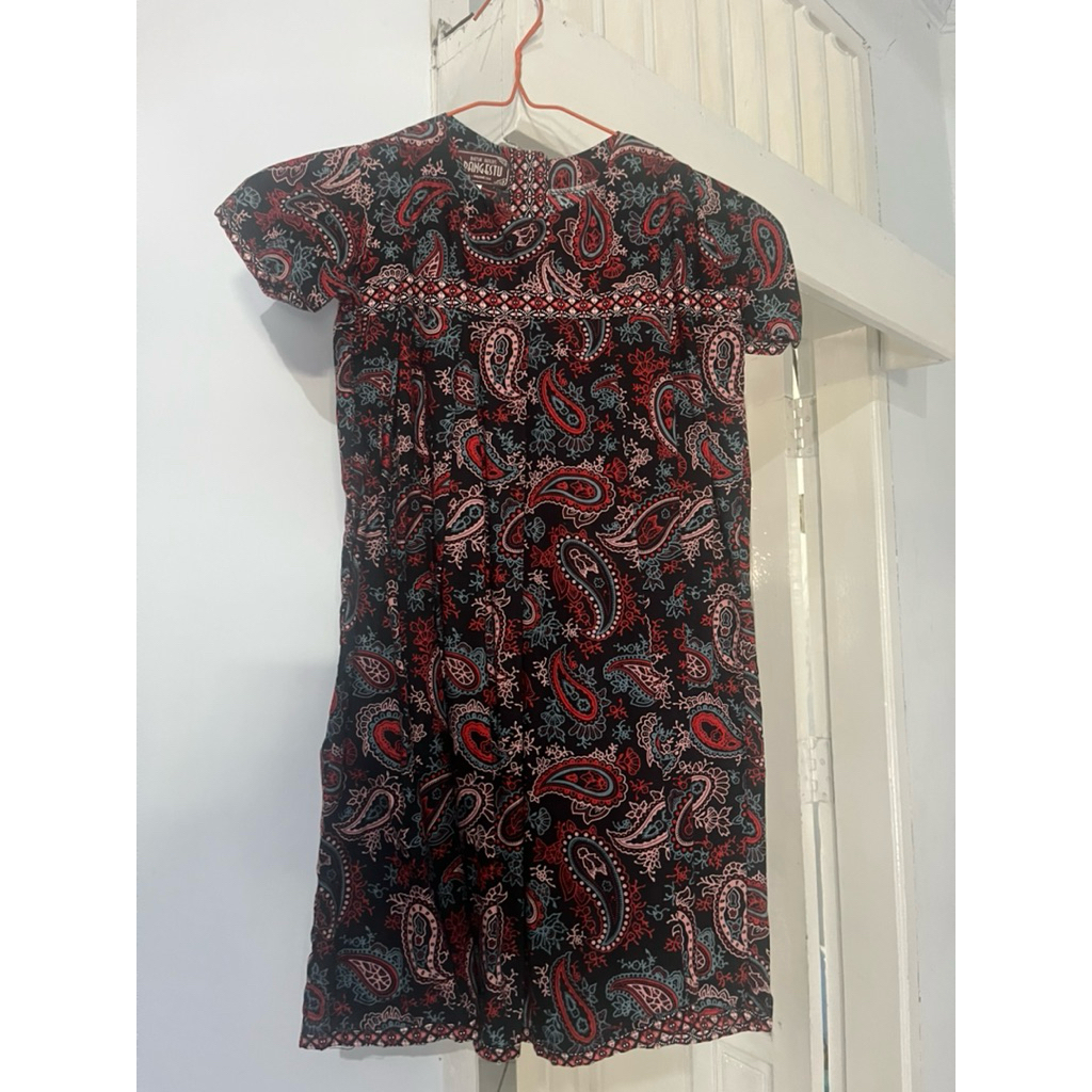 [Preloved] dress batik anak Batik Halus Pangestu