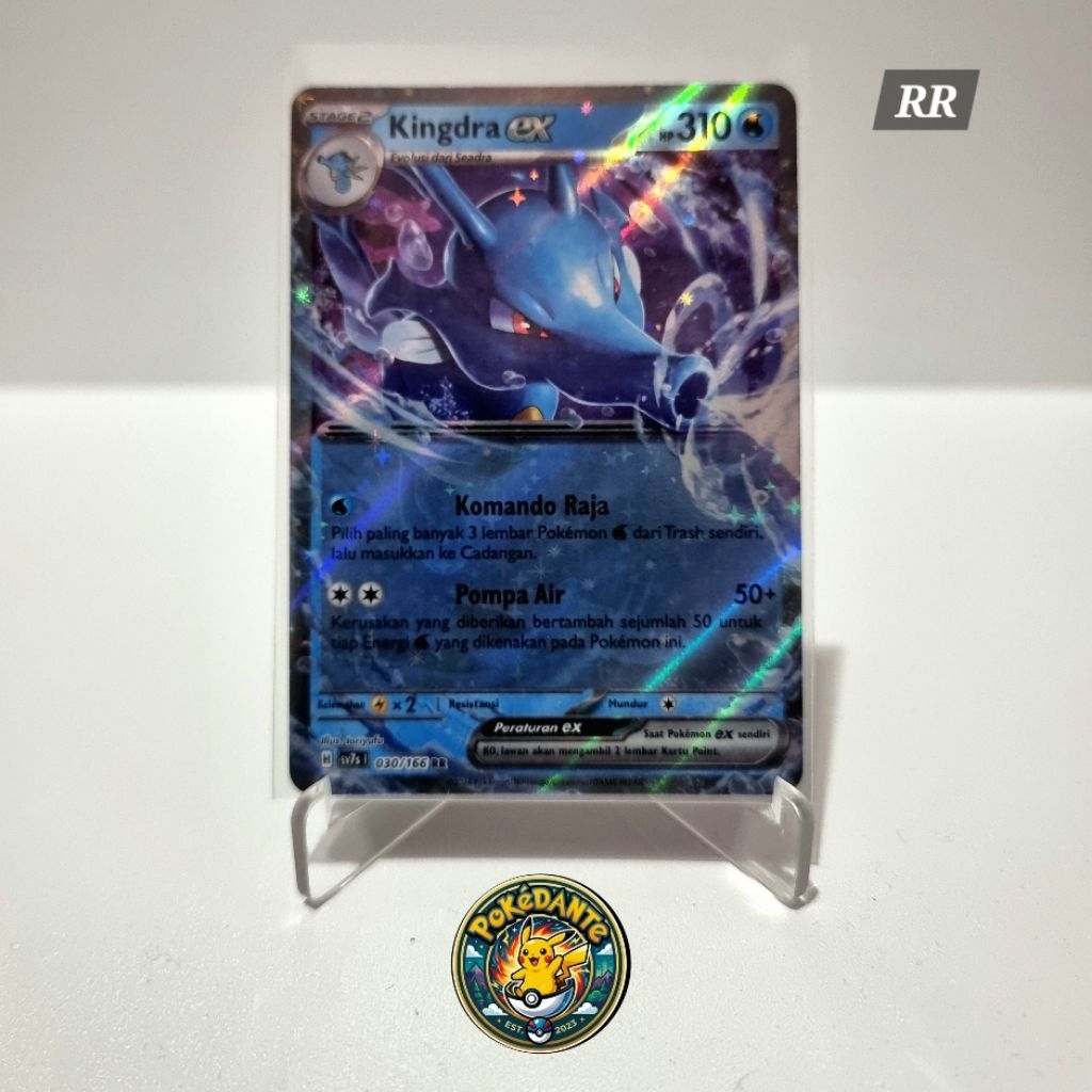 POKEMON Kingdra EX 030/166 RR Bimbingan Rasi 100% ORIGINAL