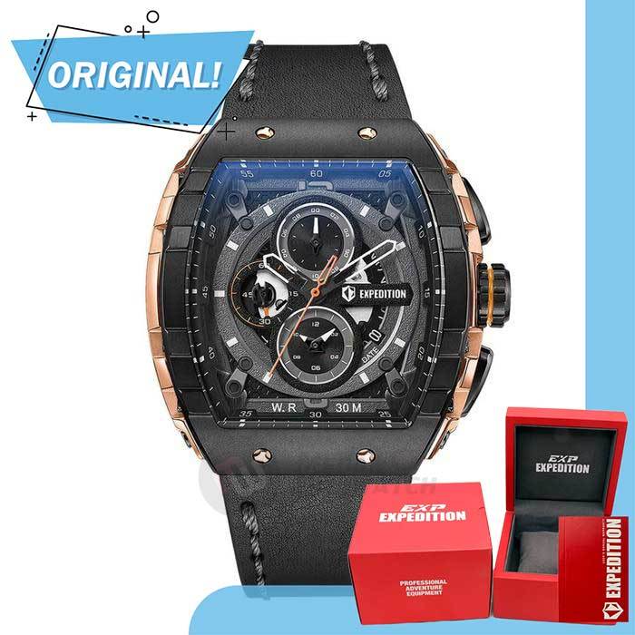 Jam Tangan Pria Analog Expedition 6782MC E6782 MC 6782 MCLBRBA Original Garansi Resmi