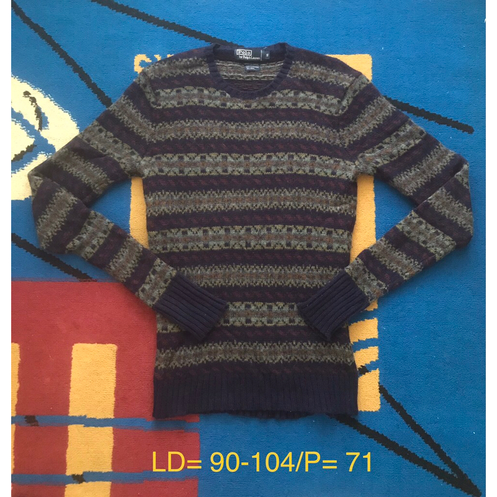 sweater rajut polo ralph laurent second