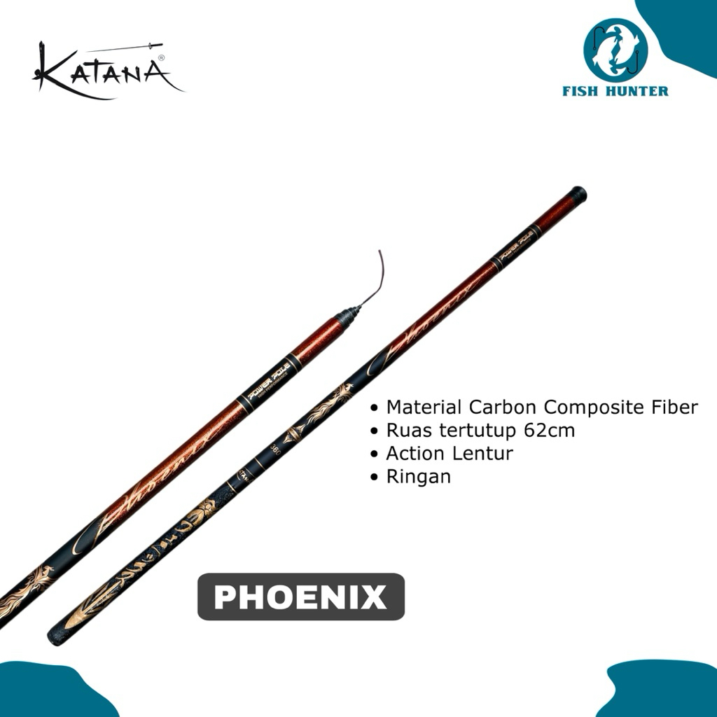 Tegek katana phoenix composite Fiber carbon 360-540