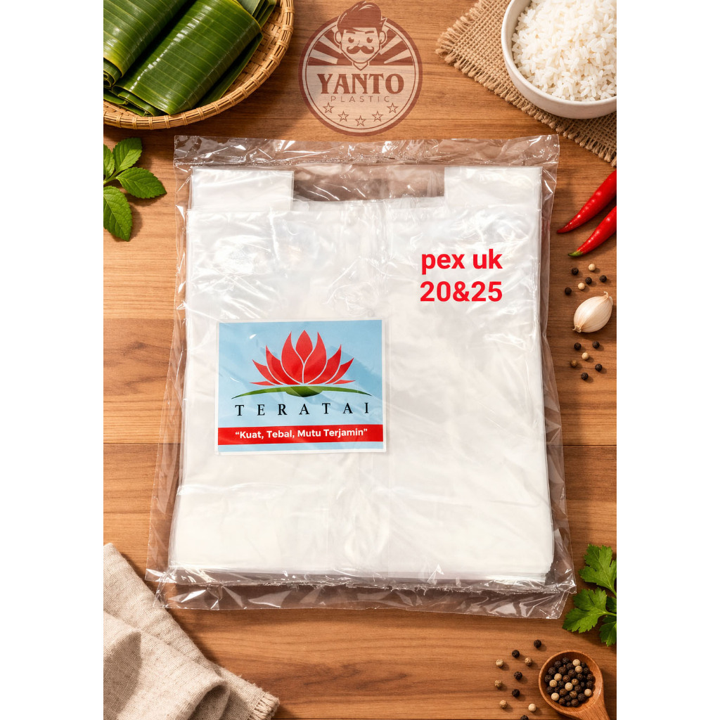 Kresek PE Bening / Kantong Plastik PE Bening / Kresek Pex Bening 15/20/25
