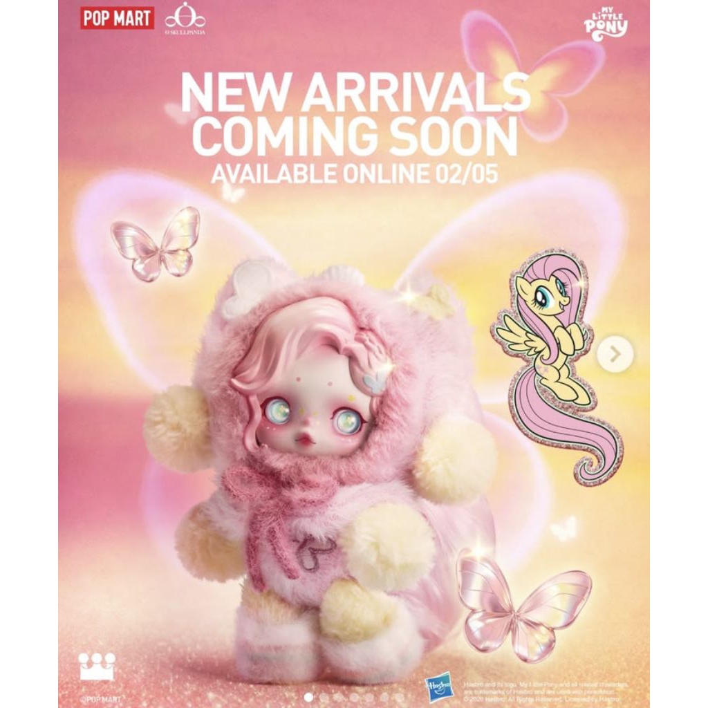 POPMART SKULLPANDA FLUTTERSHY