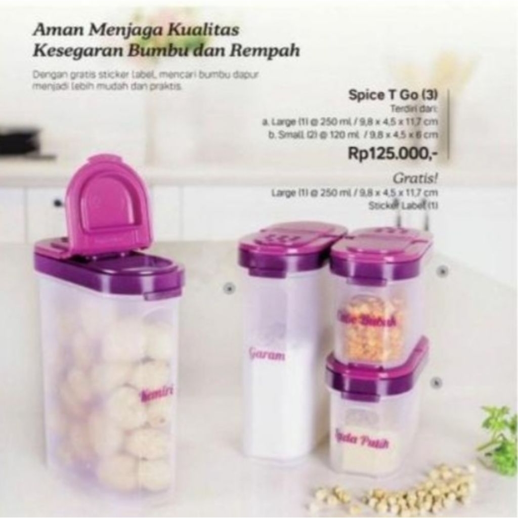 ~ SPICE T GO ~ Tupperware (BARU)