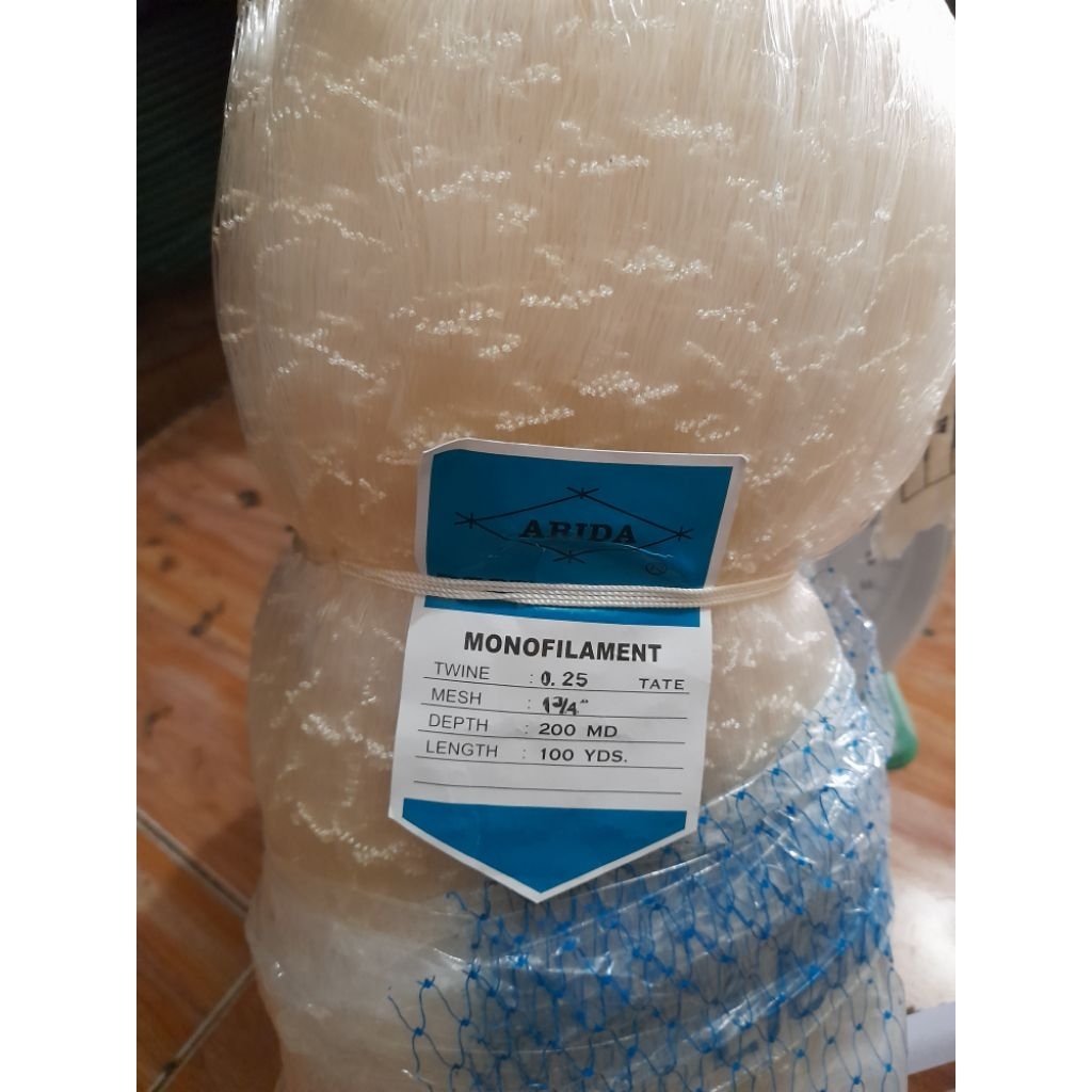 jaring ARIDA 1 3/4 0.25 200x100 TATE (MATA MELINTANG) Jaring kualitas terbaik - Murah