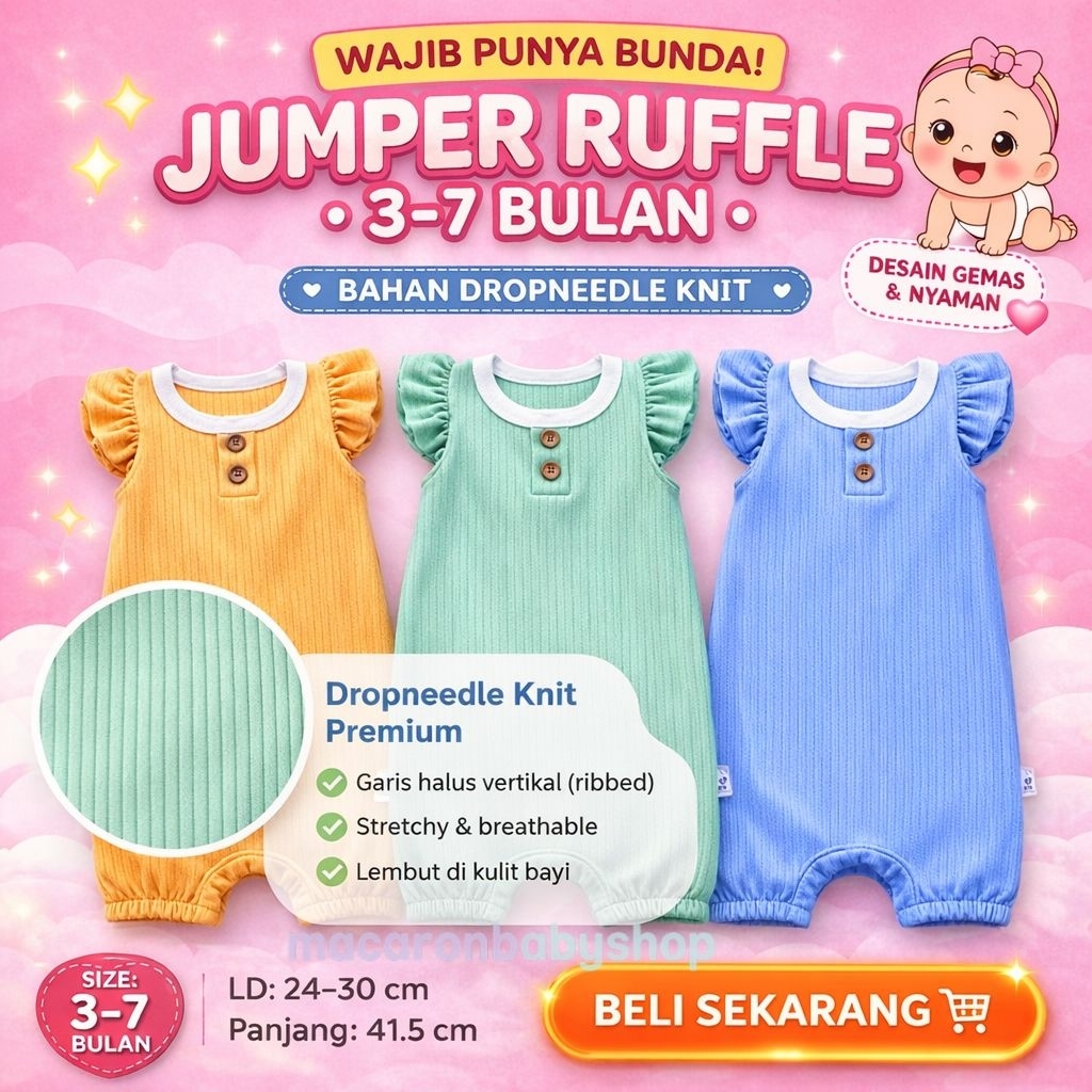 Jumper bayi perempuan jumpsuit bayi polos murah jumper baby perempuan lucu