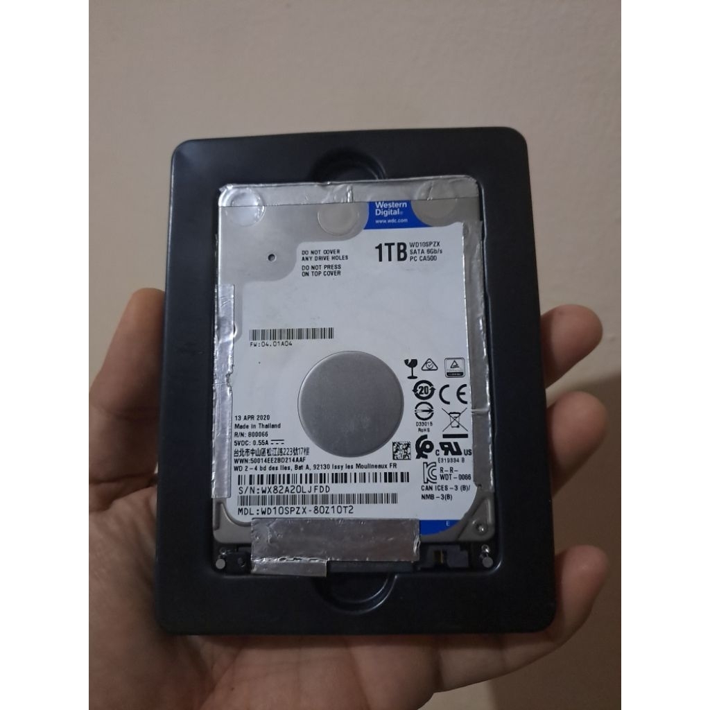 Hard disk laptop internal WD 1TB normal 100%