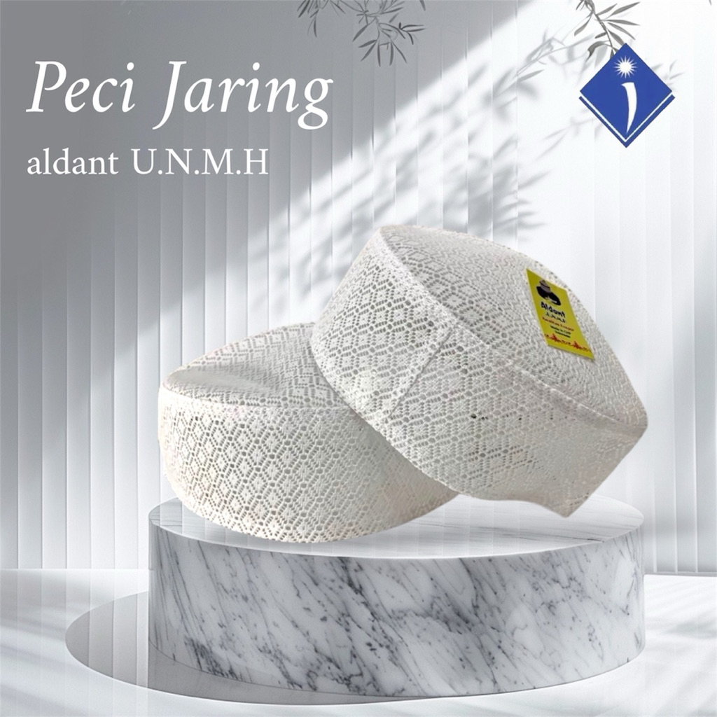 Peci Jaring | Motif Putih Original