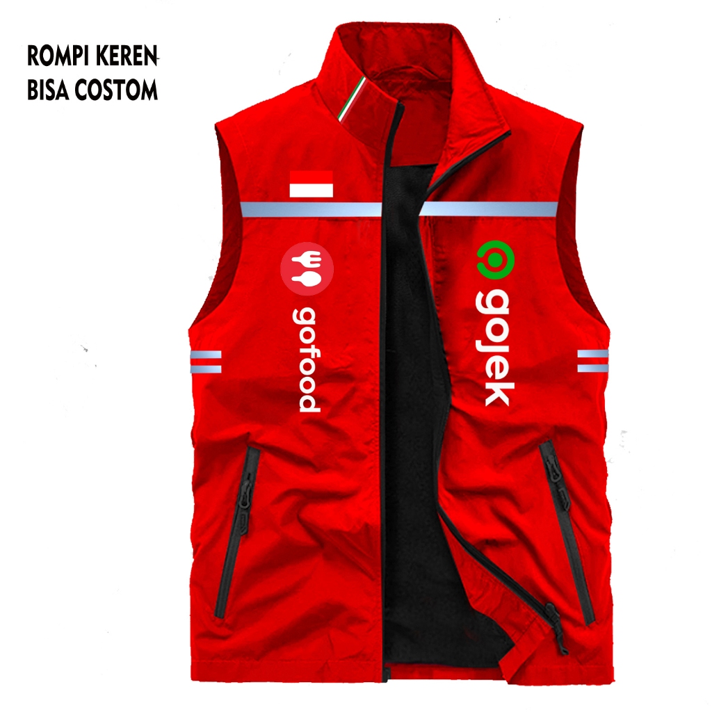 TERMURAH  Rompi Gojek / Rompi Kang Gojek / Rompi Gojek Bergaya / Rompi Gojek Berkualitas