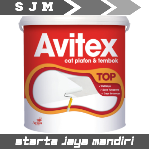 Cat Avitex Top 5 Kg Cat Plafon Eternit Dinding Tembok