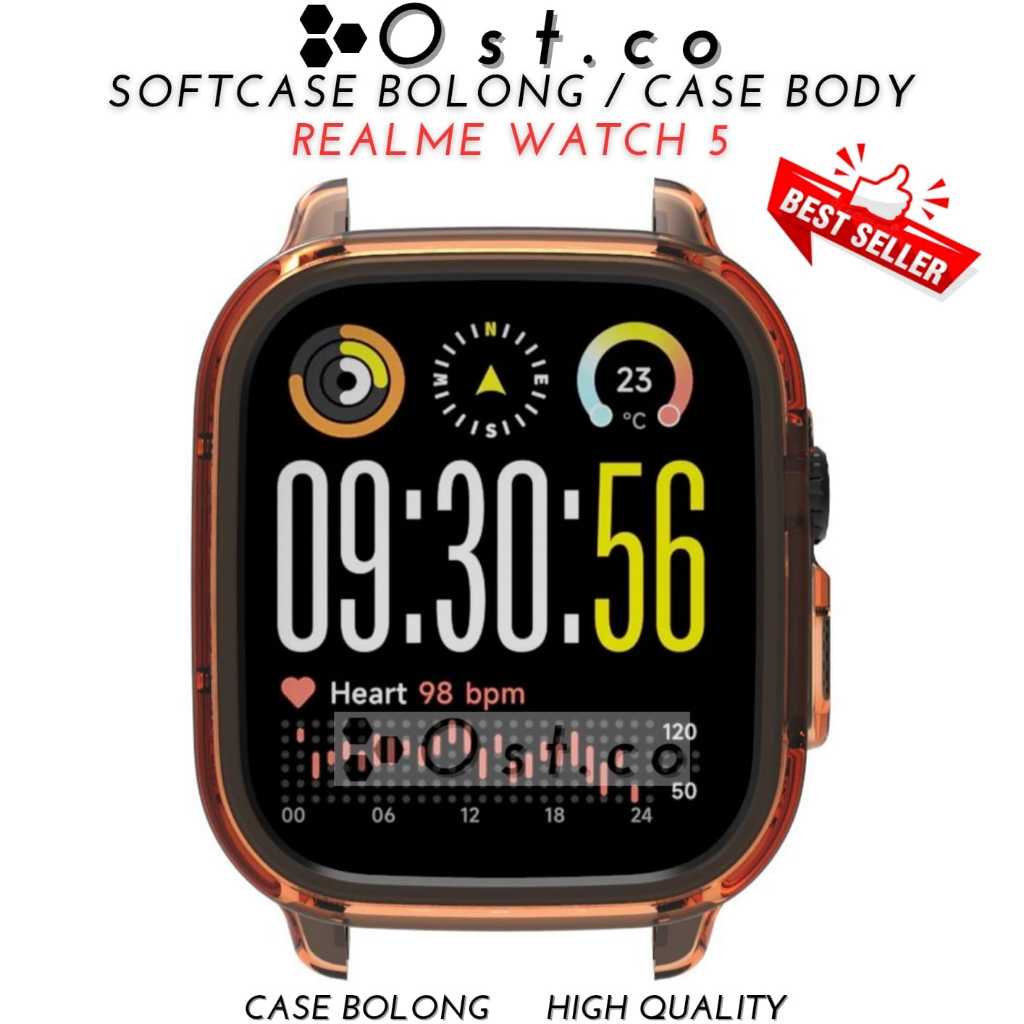 BESTPROMO Bumper Case Realme Watch 5 Softcase BOLONG Realme Watch 5 Case Anti Gores
