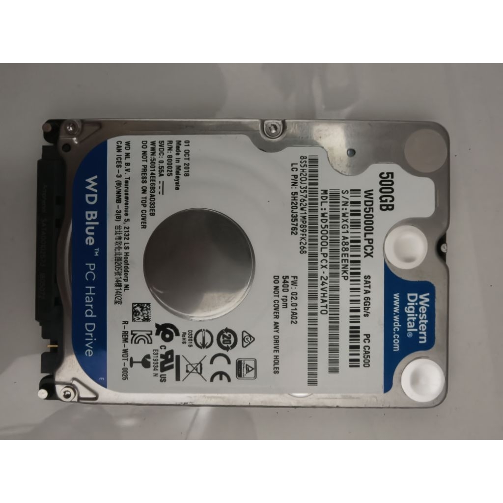 HDD 2.5 WD 500gb copotan laptop