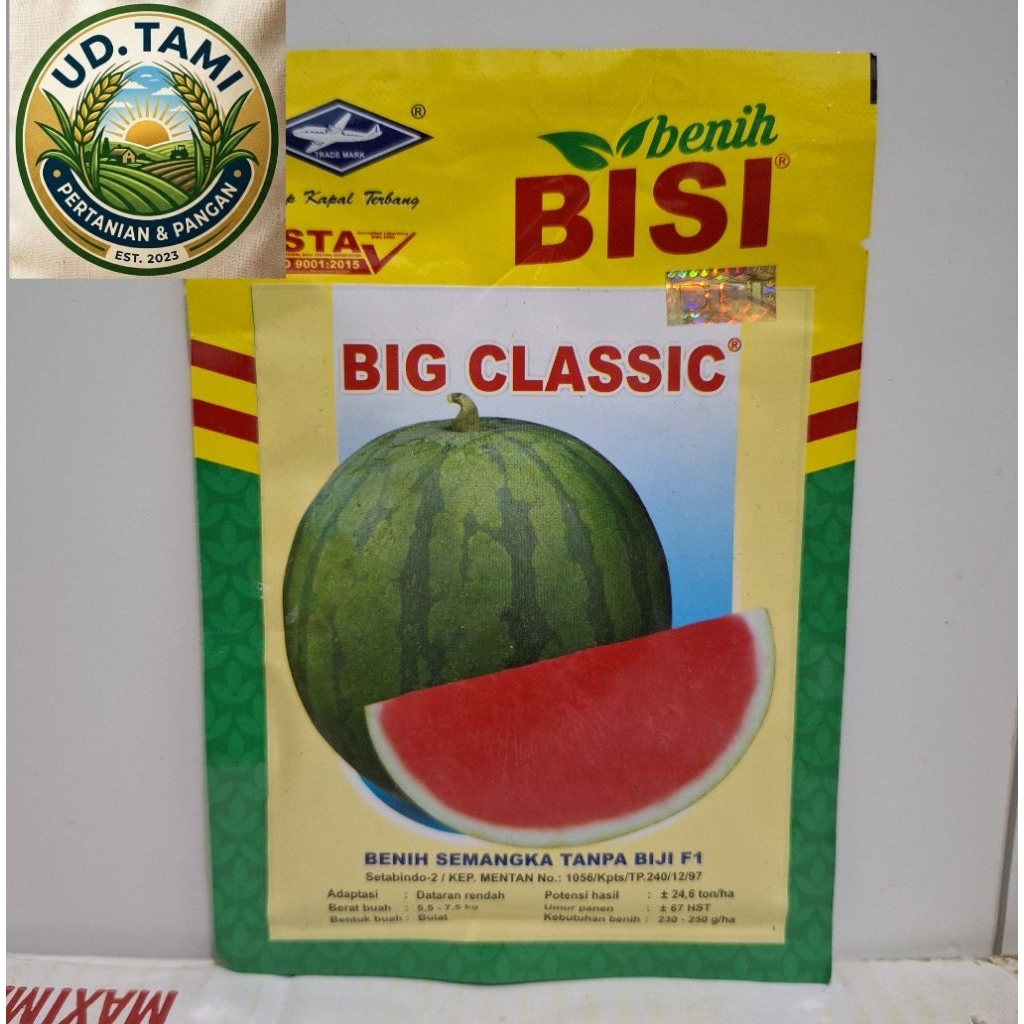 Benih Semangka Non Biji Big Classic isi 20 Gram