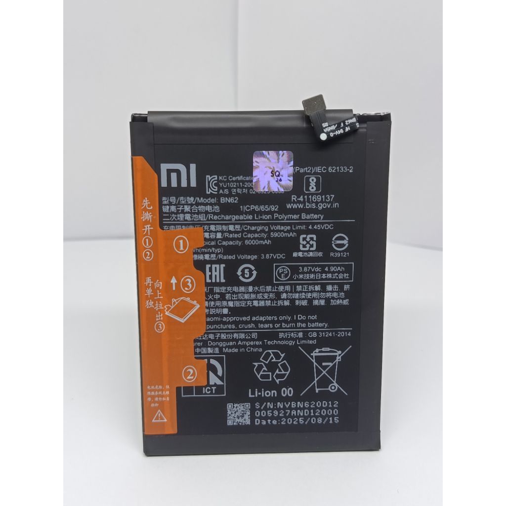 batre BATERAI batry BN62 HADPONE HP XIAOMI REDMI 9T ORIGINAL
