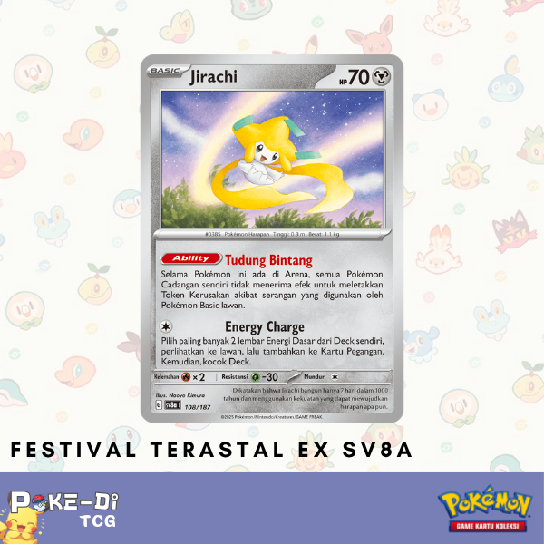 Jirachi sv8a | 108/187 C - Pokemon TCG Indonesia