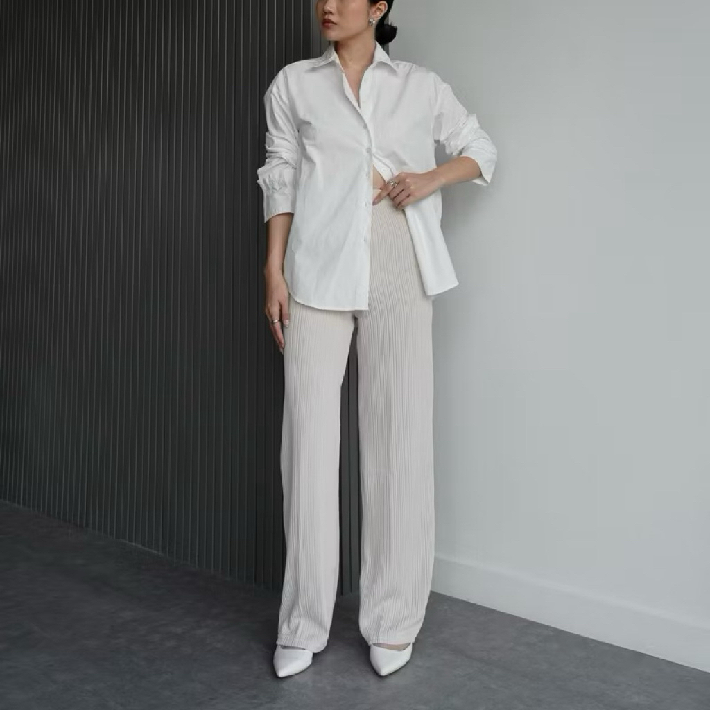 [NEW] Yeona pleats pants - Celana Wanita