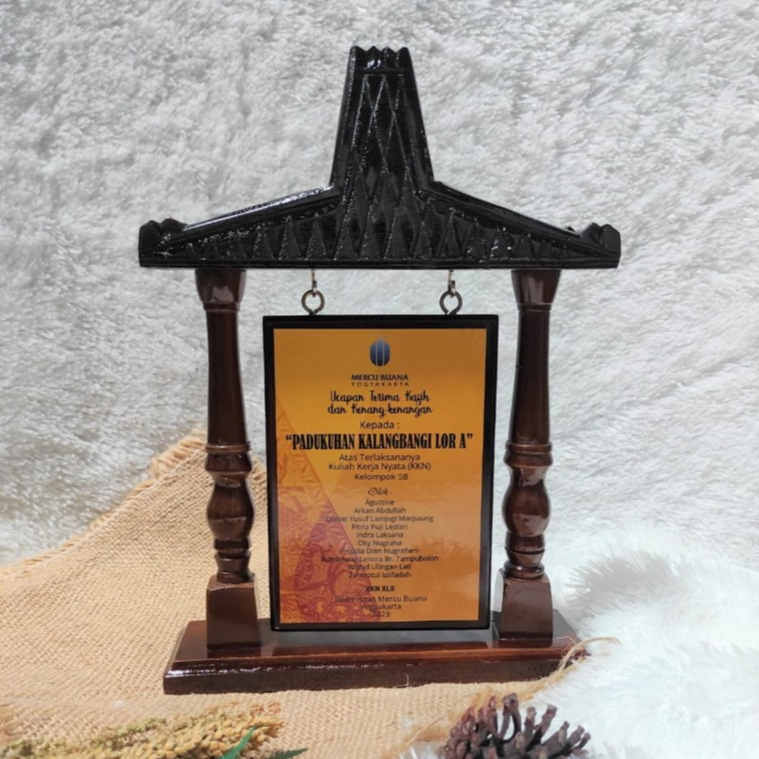 Plakat Joglo Kayu, Vandel Kayu Joglo, Kenang-kenangan Joglo, Souvenir Joglo