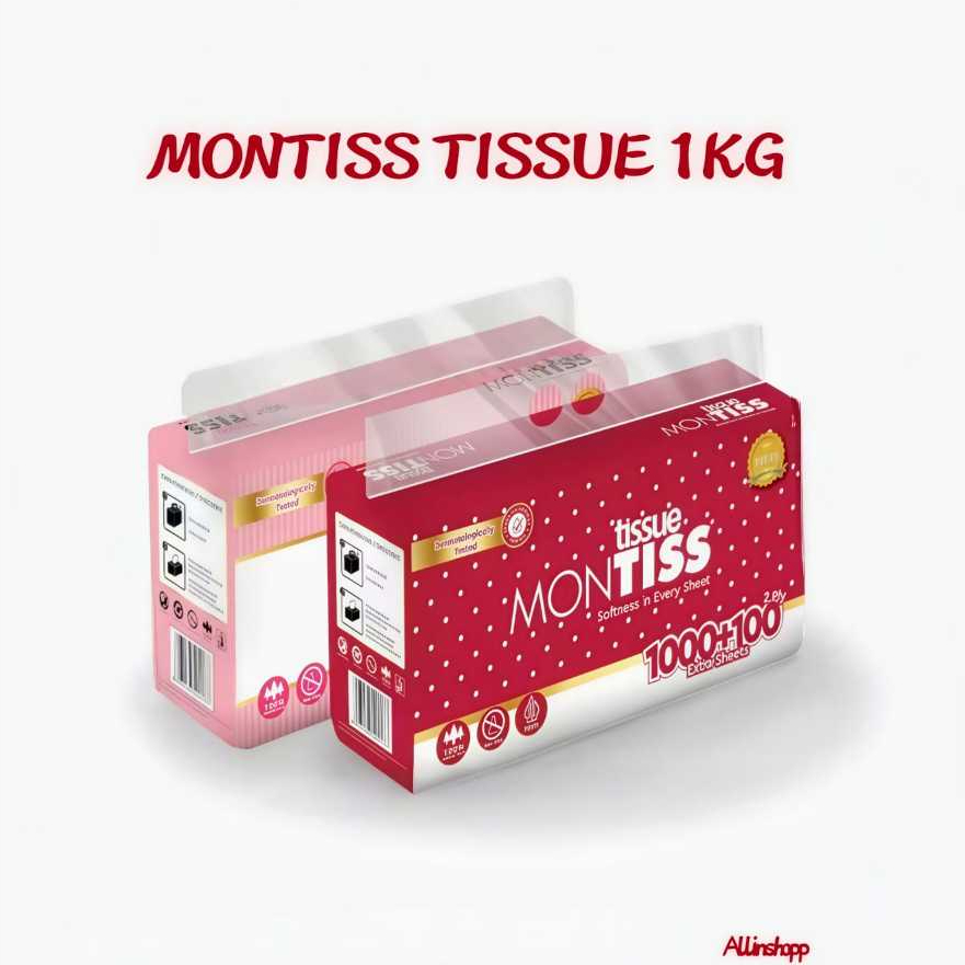 Allinshopp | Montiss Tisu 1kg Soft Pack Jumbo Premium Tissue Serbaguna Murah