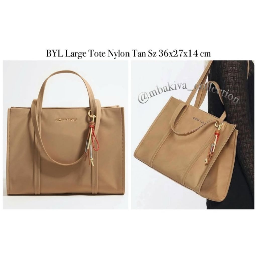 BYL Large Tote Nylon Tan