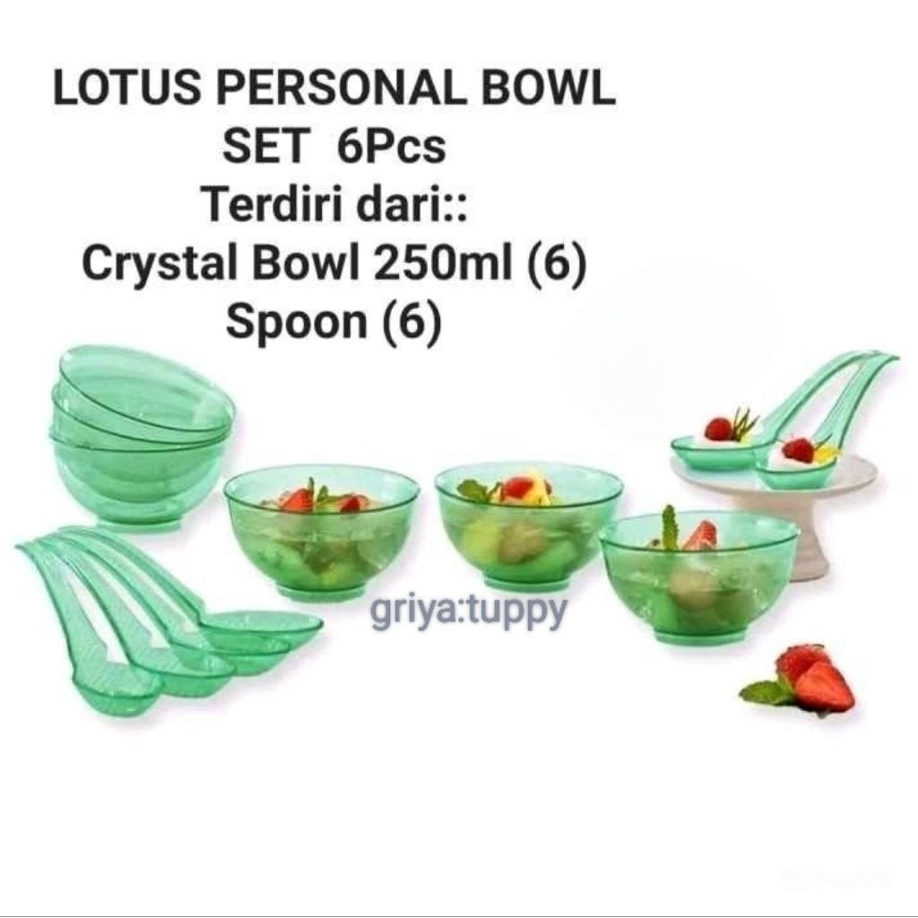 set bowl kristal Tupperware (baru)