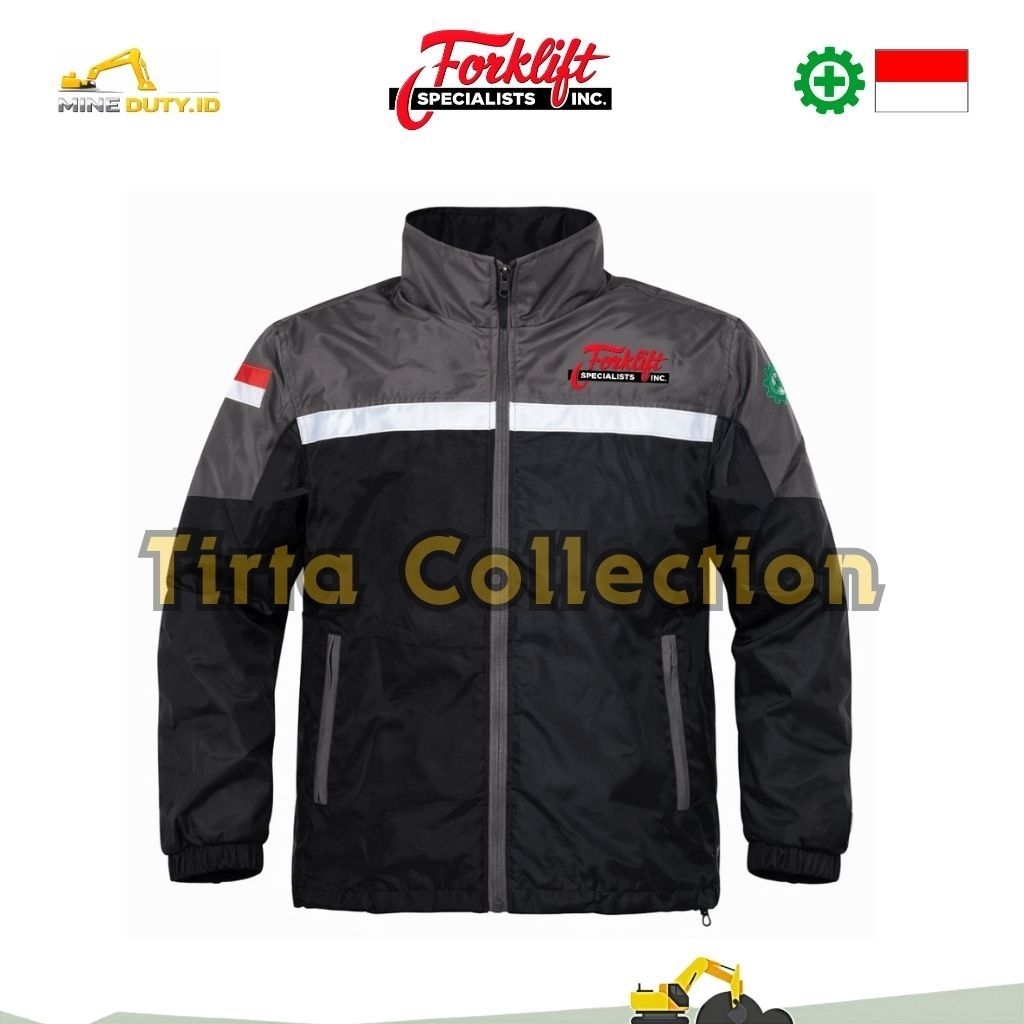 JAKET SAFETY FORKLIFT - BORDIR ALAT BERAT