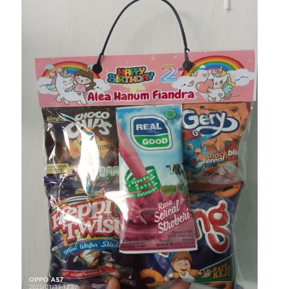 Snack ulang tahun anak (custom desaign)// Snack ulang tahun // souvenir Snack ulang tahun anak // so