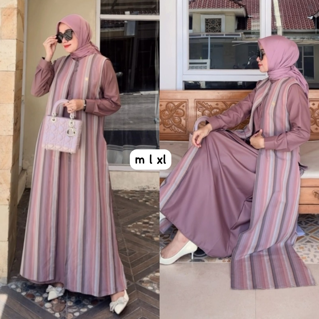 GAMIS DIMARA ORIGINAL DRESS TRISET WANITA M L XL
