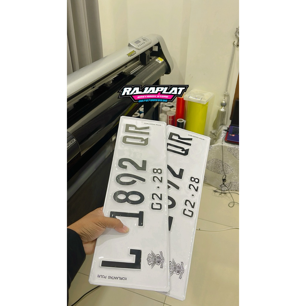 plat nomor mobil font samsat baru