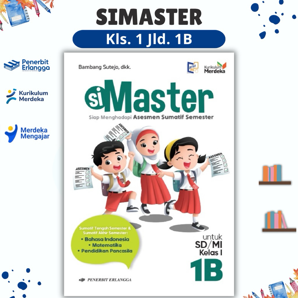 BUKU SIMASTER KLS. 1 JLD.1B SD/MI - PENERBIT ERLANGGA