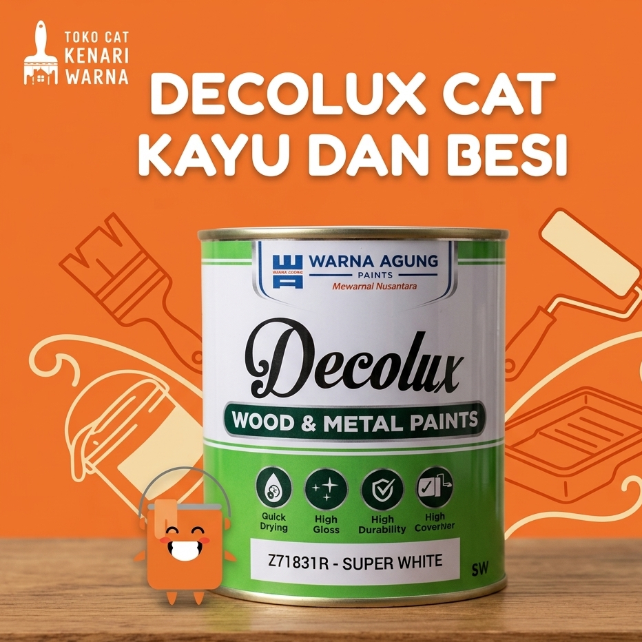 Decolux Wood & Metal Paint/ Cat Kayu & Besi- 1 LT