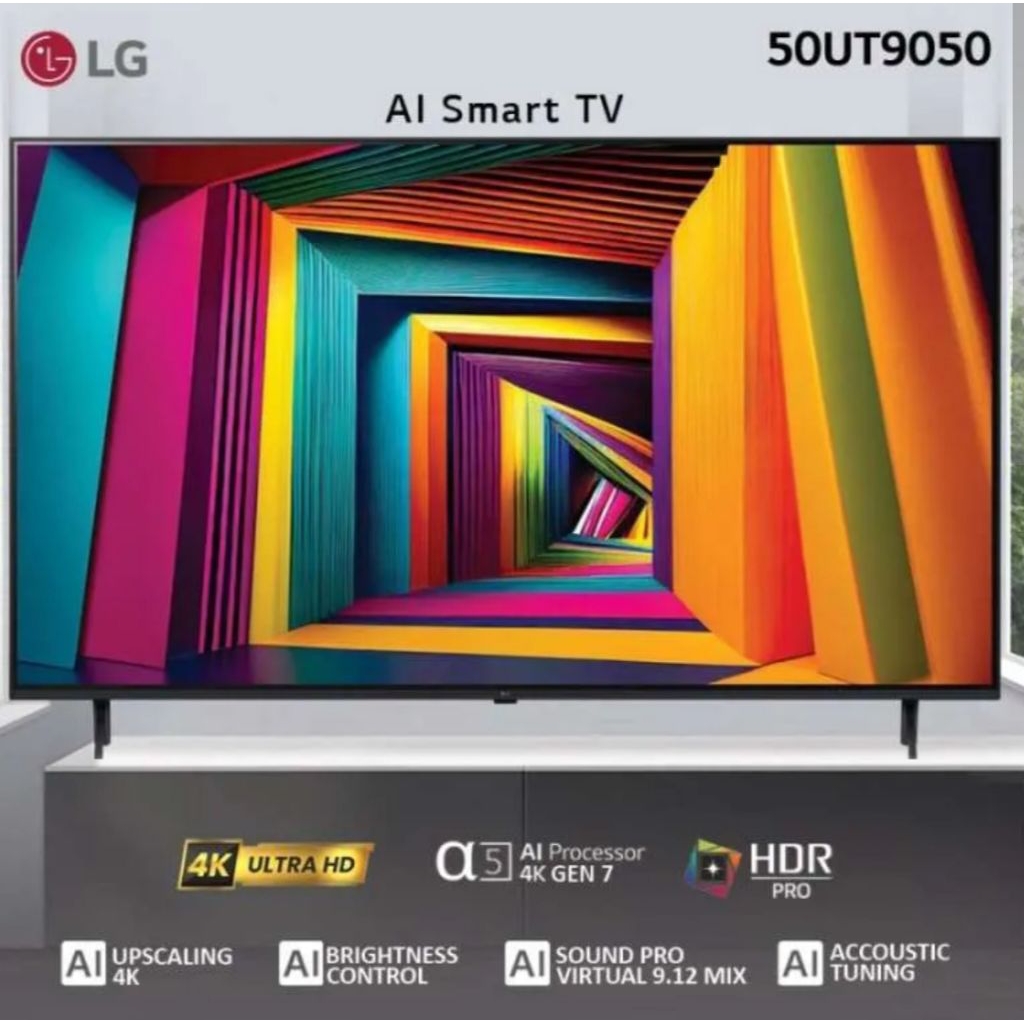 Smart tv 50 inci LG with Magic Remote uhd ai ut9050 4k 50ut9050 hdr10 pro alpha 7 ai processor gen7 