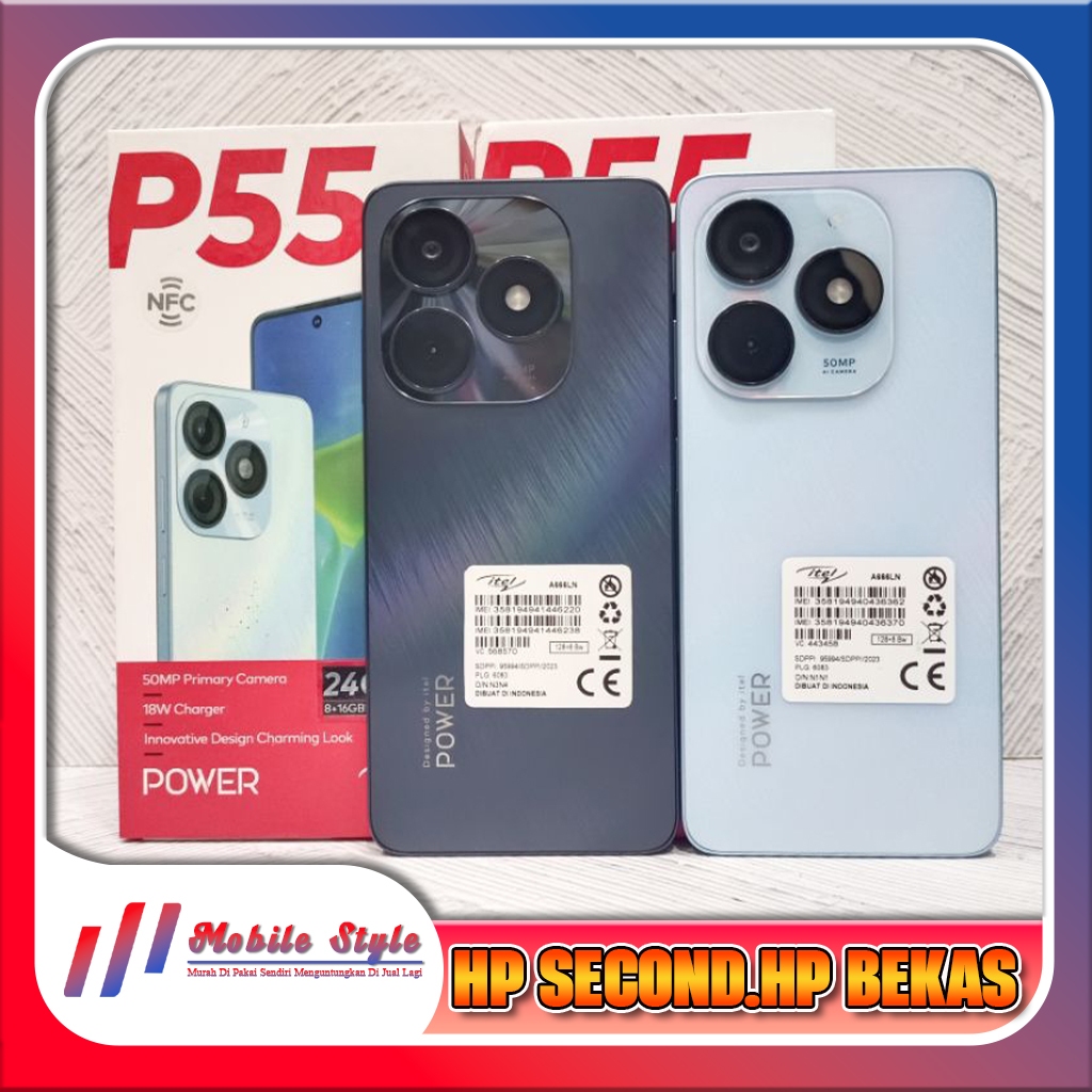 iTel P55 4G Ram 8/128GB | Ram 8/256GB Second Mobile Style Store
