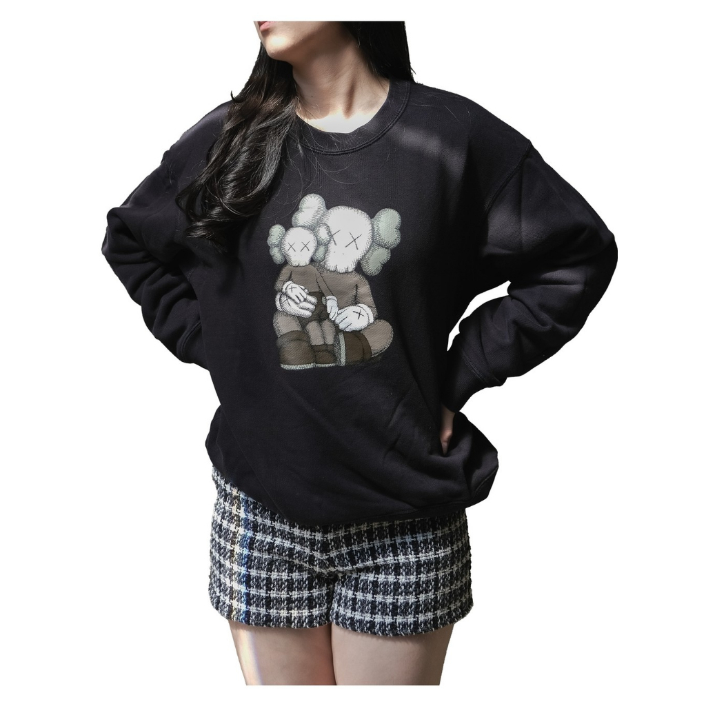 Uniqlo x Kaws Black Crewneck Sweater