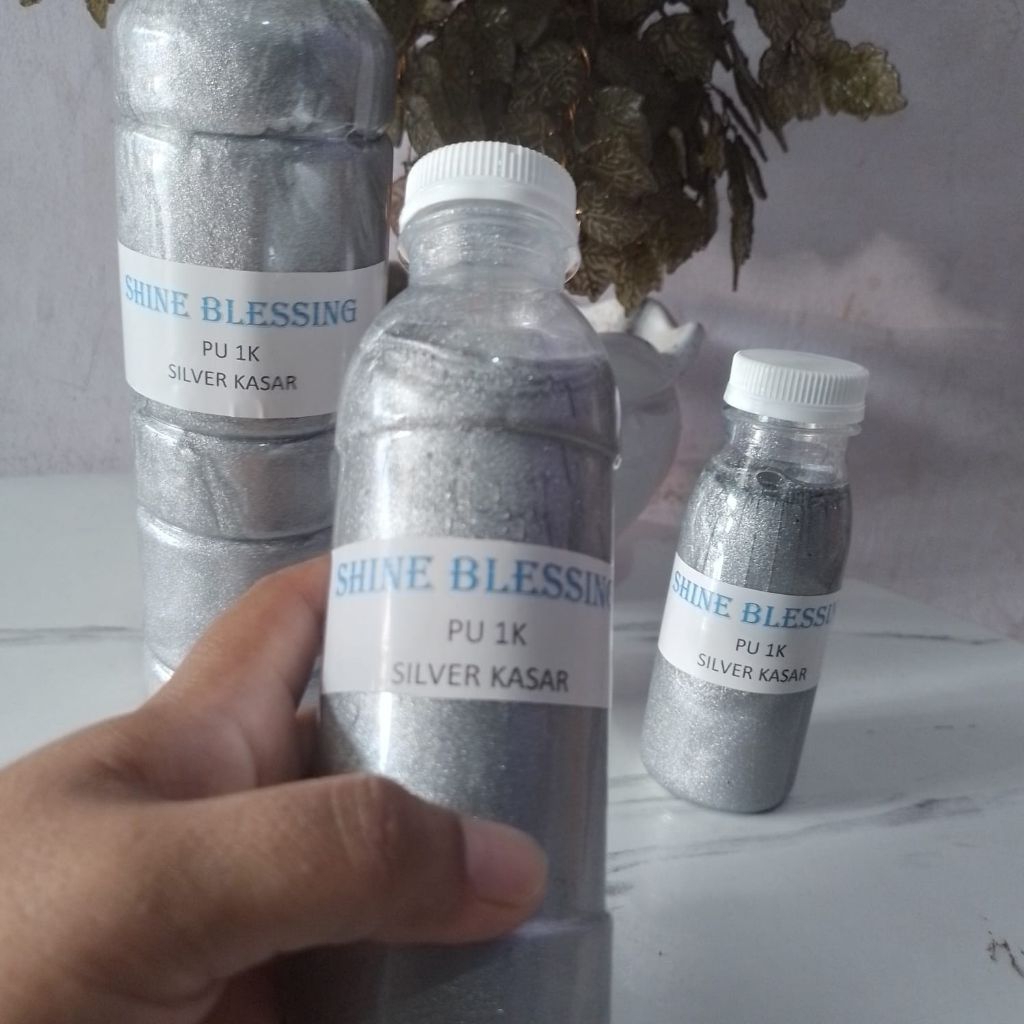 Cat PU metallic kasar/Cat PU silver kasar/PU coarse silver/cat motor/cat mobil